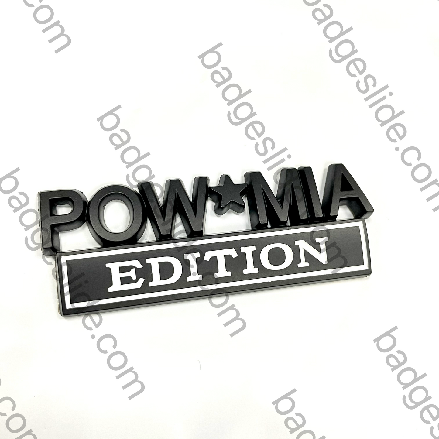 The Original POW*MIA Edition Emblem Fender Badge