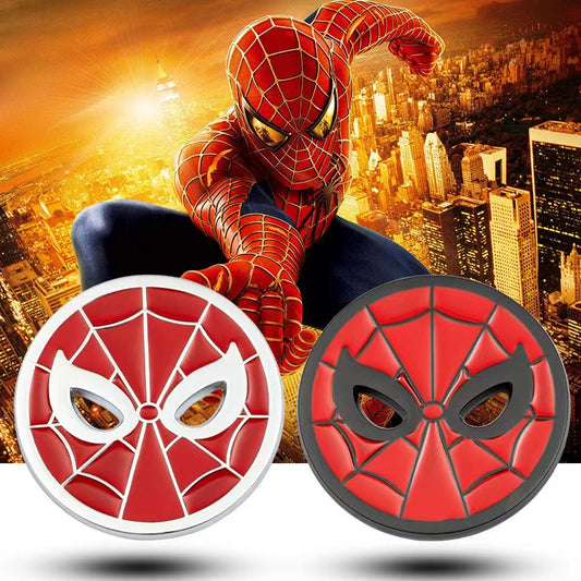 2pcs Spirder-Man Car Metal Emblem Fender Badge