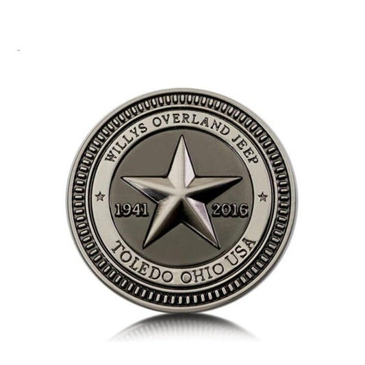 TOLEDO OHIO USA Willys Overland 75 Years Emblem