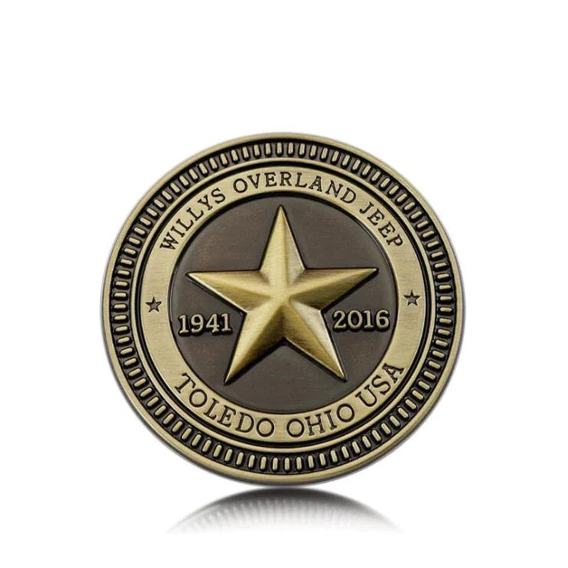 TOLEDO OHIO USA Willys Overland 75 Years Emblem
