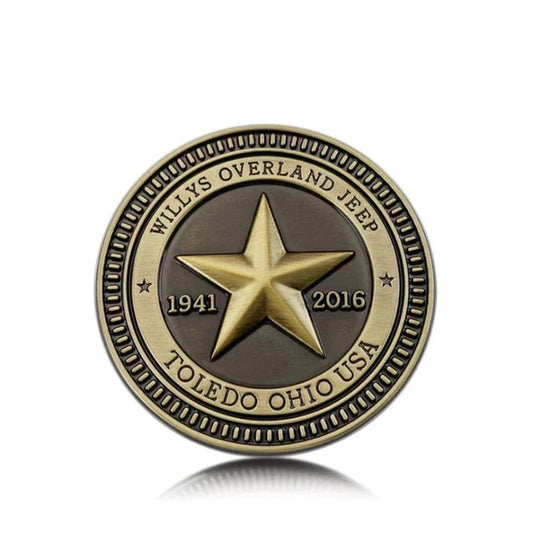 TOLEDO OHIO USA Willys Overland 75 Years Emblem
