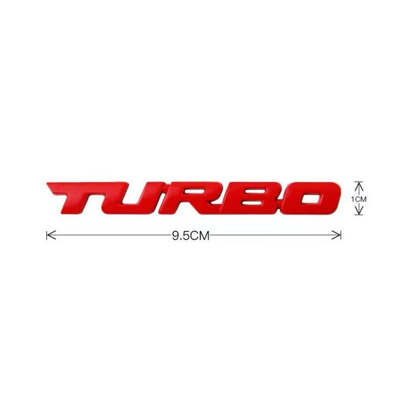 TURBO Metal Car Badge