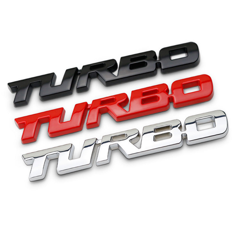 TURBO Car Badge