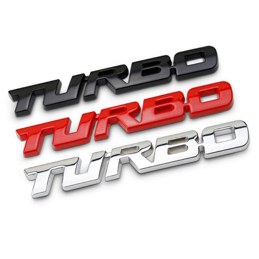 TURBO Metal Car Badge