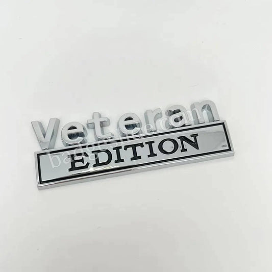 Veteran Edition Metal Emblem Fender Badge