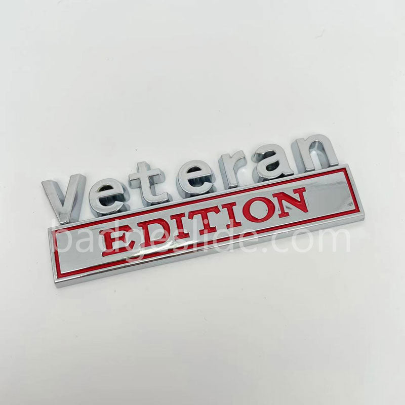 Veteran Edition Metal Emblem Fender Badge