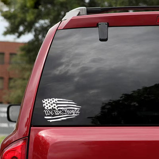 2pcs We The People Vinyl Sticker Waterproof Decal