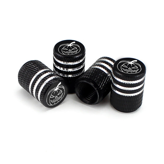 5 pcs Tire Valve Stem Cover Cap Halloween Pumpkin Decor