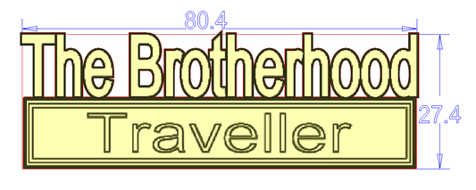 The Brontherhood EDITION Custom Emblem Car Metal Badge 5pcs