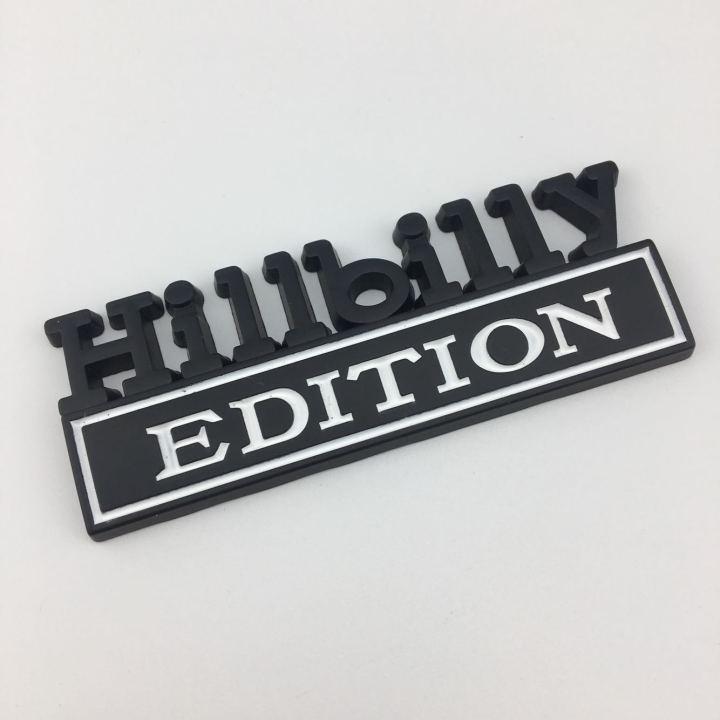 “Hillbilly Edition” Car Badge