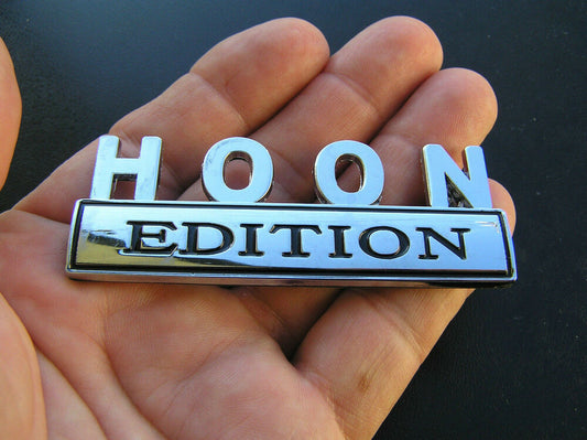 HOON EDITION CAR BADGE Chrome Metal Emblem