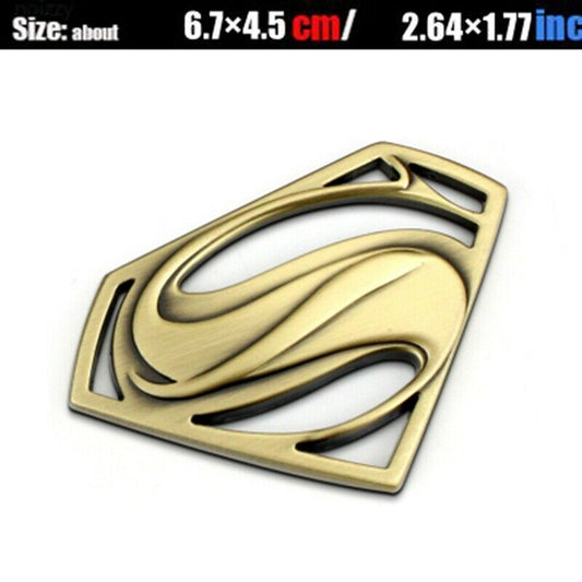 2pcs Superman Logo 3D Metal Car Emblem Badge
